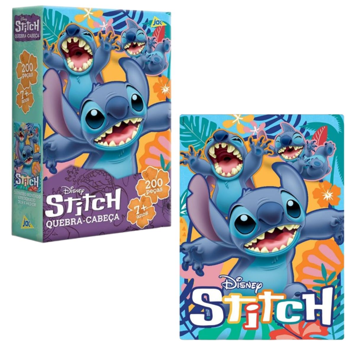 Quebra Cabeça Infantil Stitch / 200 Peças - Toyster Quebra Cabeça Infantil Stitch / 200 Peças - Toyster